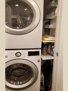 In-unit LG washer & dryer + laundry essentials